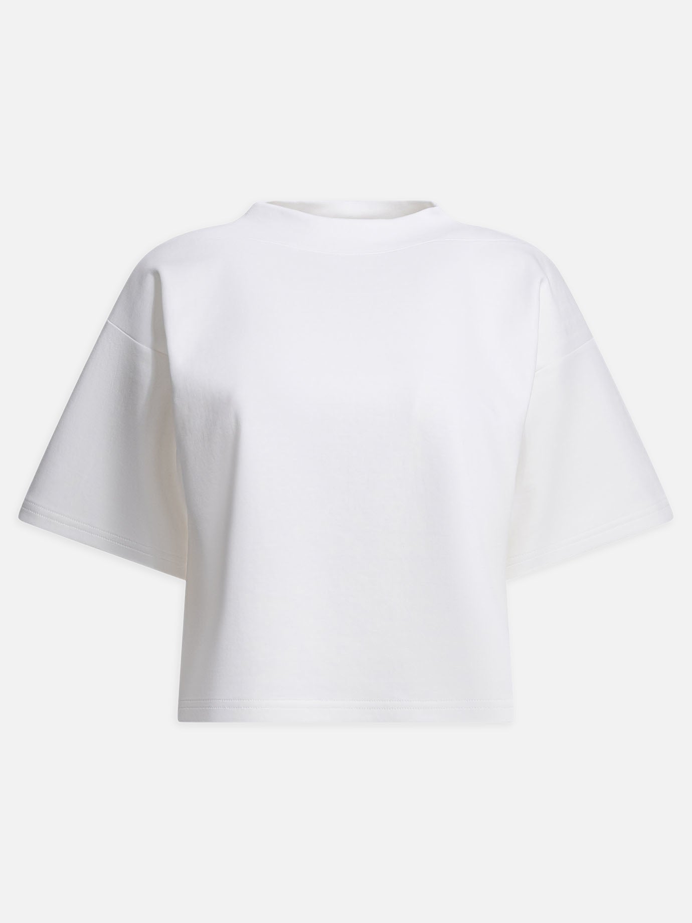 Crewneck t-shirts Solid colour  White - Alaïa Women | PDP | VIETTI Online Store | Zoom-Modal
