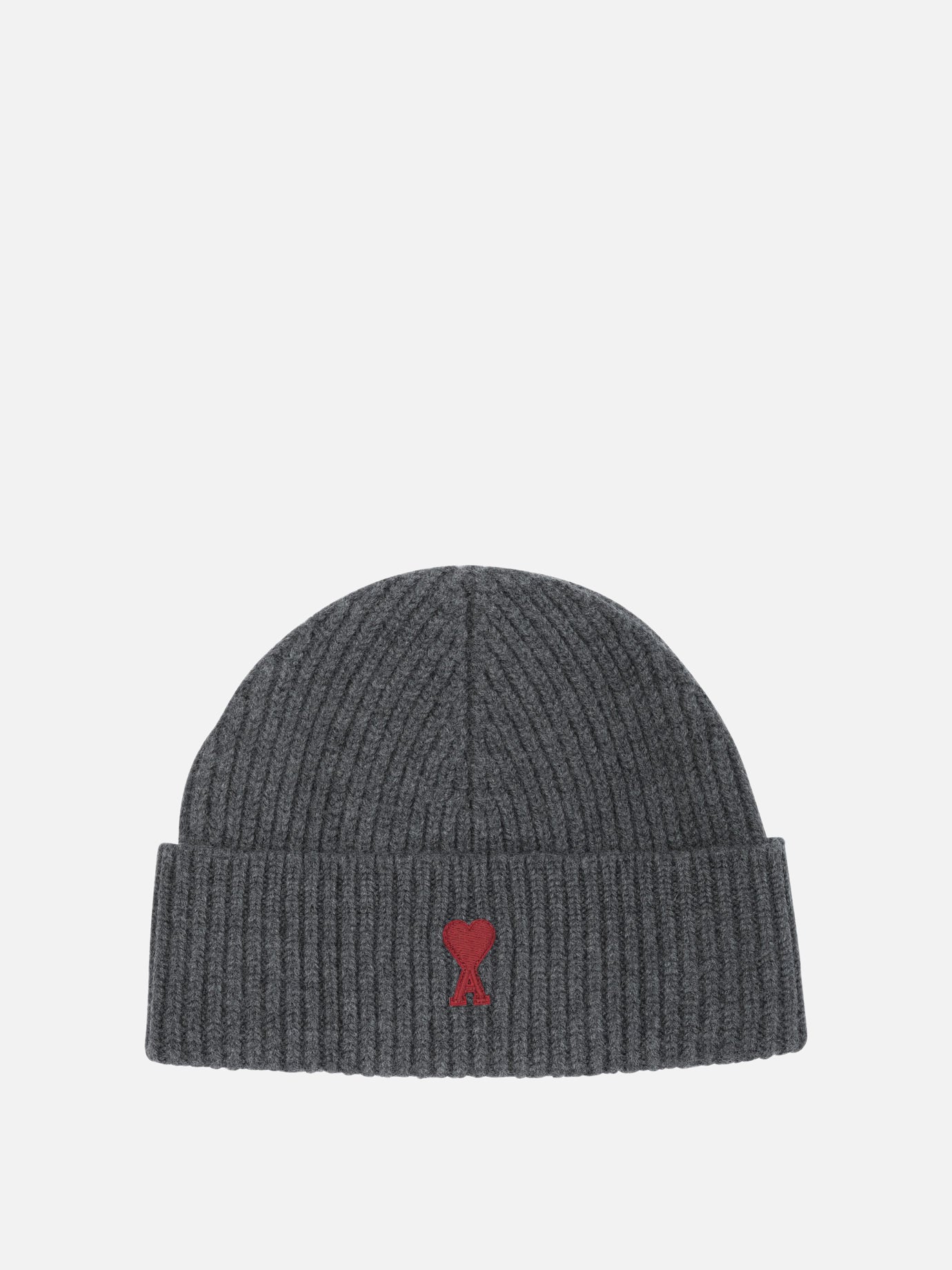 Beanies 100% merino wool - Other fabric: 100% polyester  Grey - Ami Paris Women | PDP | VIETTI Online Store | thumbnail