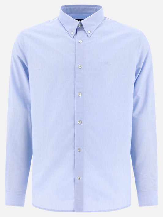 Casual shirts Logo  Light blue - A.P.C. Men | PLP | VIETTI Online Store 
