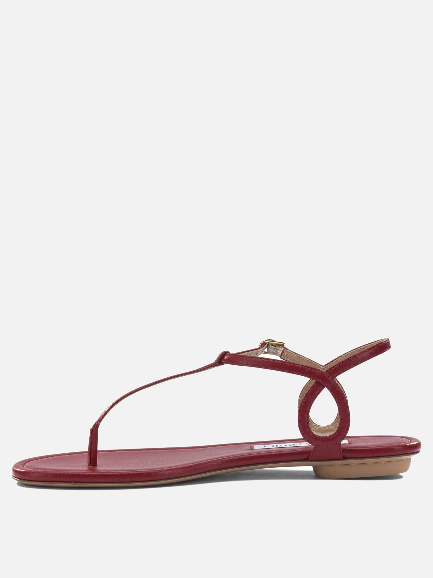 Flat sandals 100% leather - 100% rubber  Red - Aquazzura Women | PDP | VIETTI Online Store | Zoom-Modal_3
