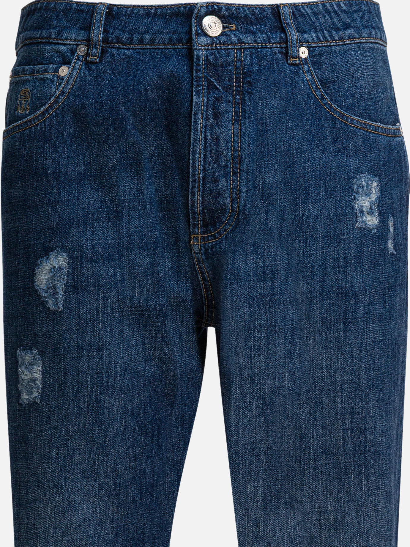 Jeans a gamba dritta Denim  Blu - Brunello Cucinelli Uomo | PDP | VIETTI Online Store | Zoom-Modal_3
