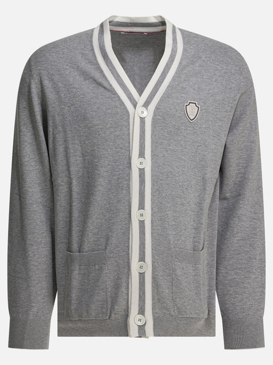 Cardigans Logo  Grey - Brunello Cucinelli Men | PLP | VIETTI Online Store 
