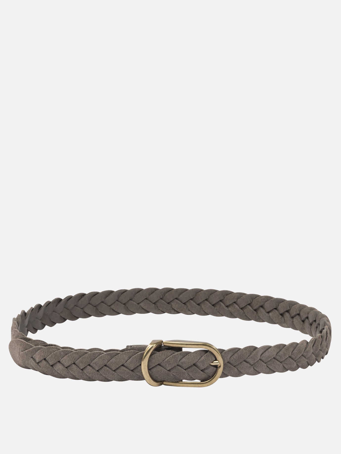 Cinture in pelle 100% suede  Marrone - Brunello Cucinelli Uomo | PDP | VIETTI Online Store | Zoom-Modal
