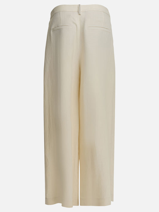 Tailored trousers Solid colour  White - Brunello Cucinelli Women | PDP | VIETTI Online Store | 2
