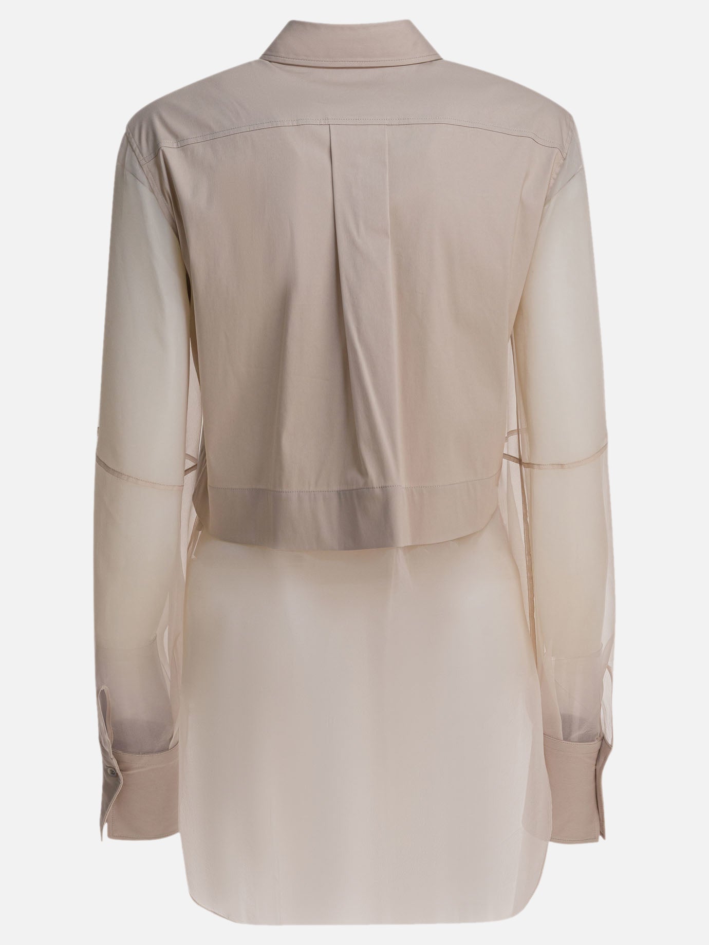 Camicie casual Solid colour  Grigio - Brunello Cucinelli Donna | PDP | VIETTI Online Store | Zoom-Modal_2
