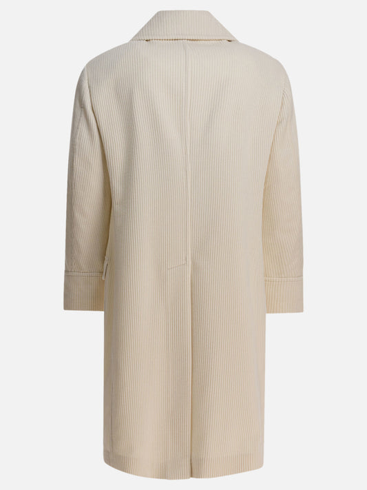 Cappotti lunghi Solid colour  Bianco - Brunello Cucinelli Uomo | VIETTI Online Store | 2
