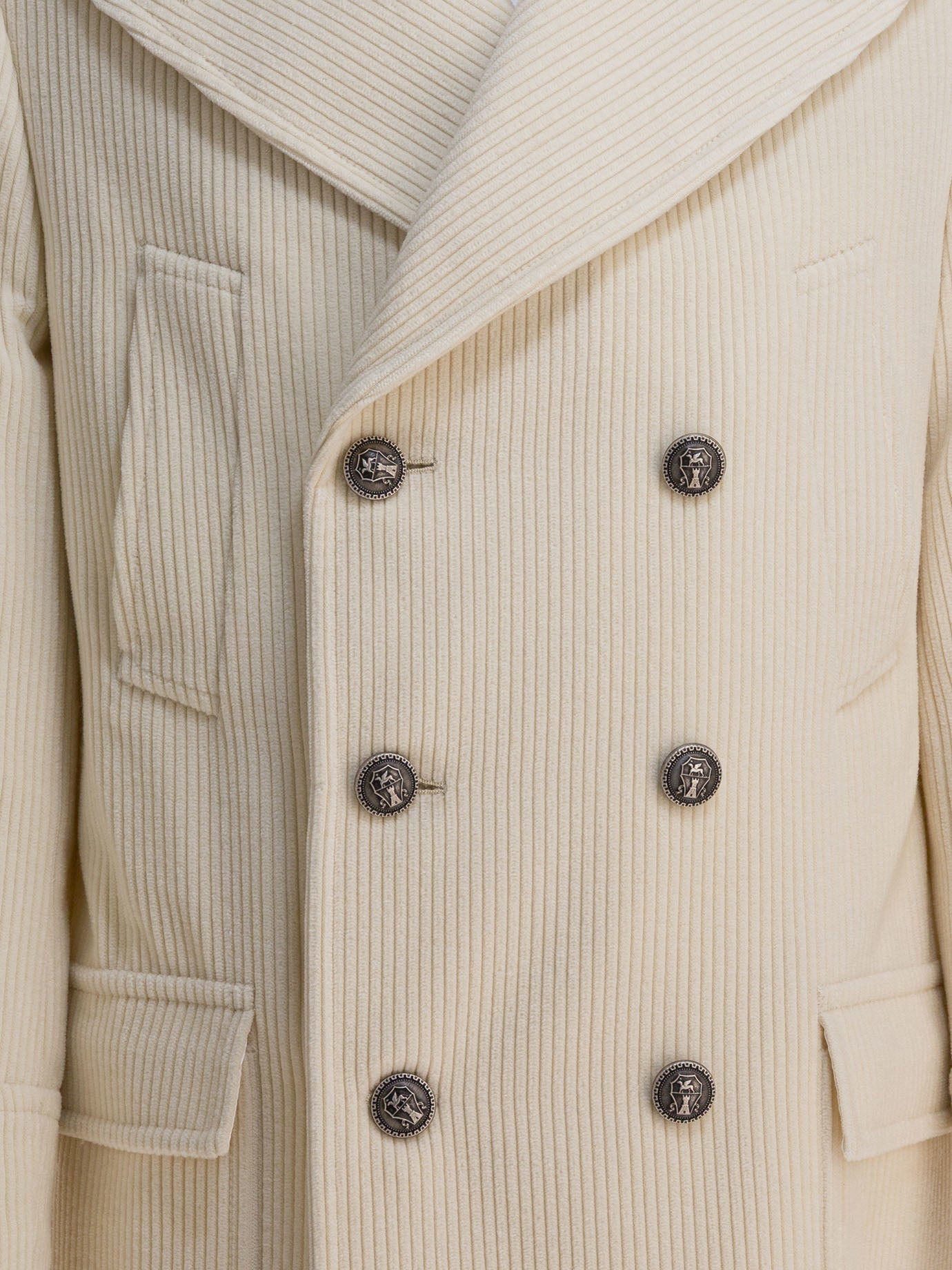Cappotti lunghi Solid colour  Bianco - Brunello Cucinelli Uomo | PDP | VIETTI Online Store | Zoom-Modal_3
