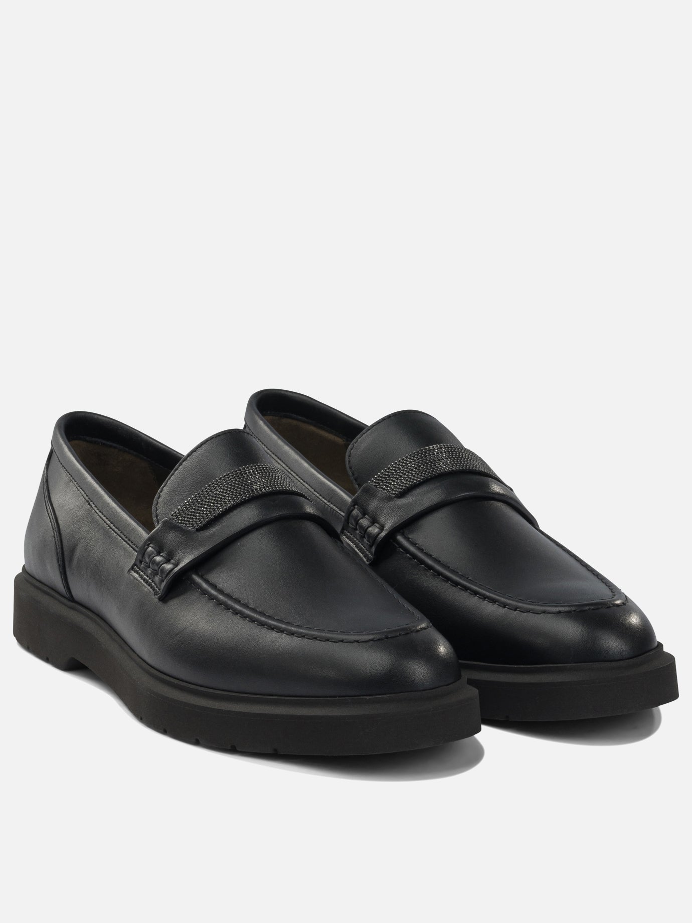 Mocassini 100% leather - 100% leather  Nero - Brunello Cucinelli Donna | PDP | VIETTI Online Store | Zoom-Modal_2
