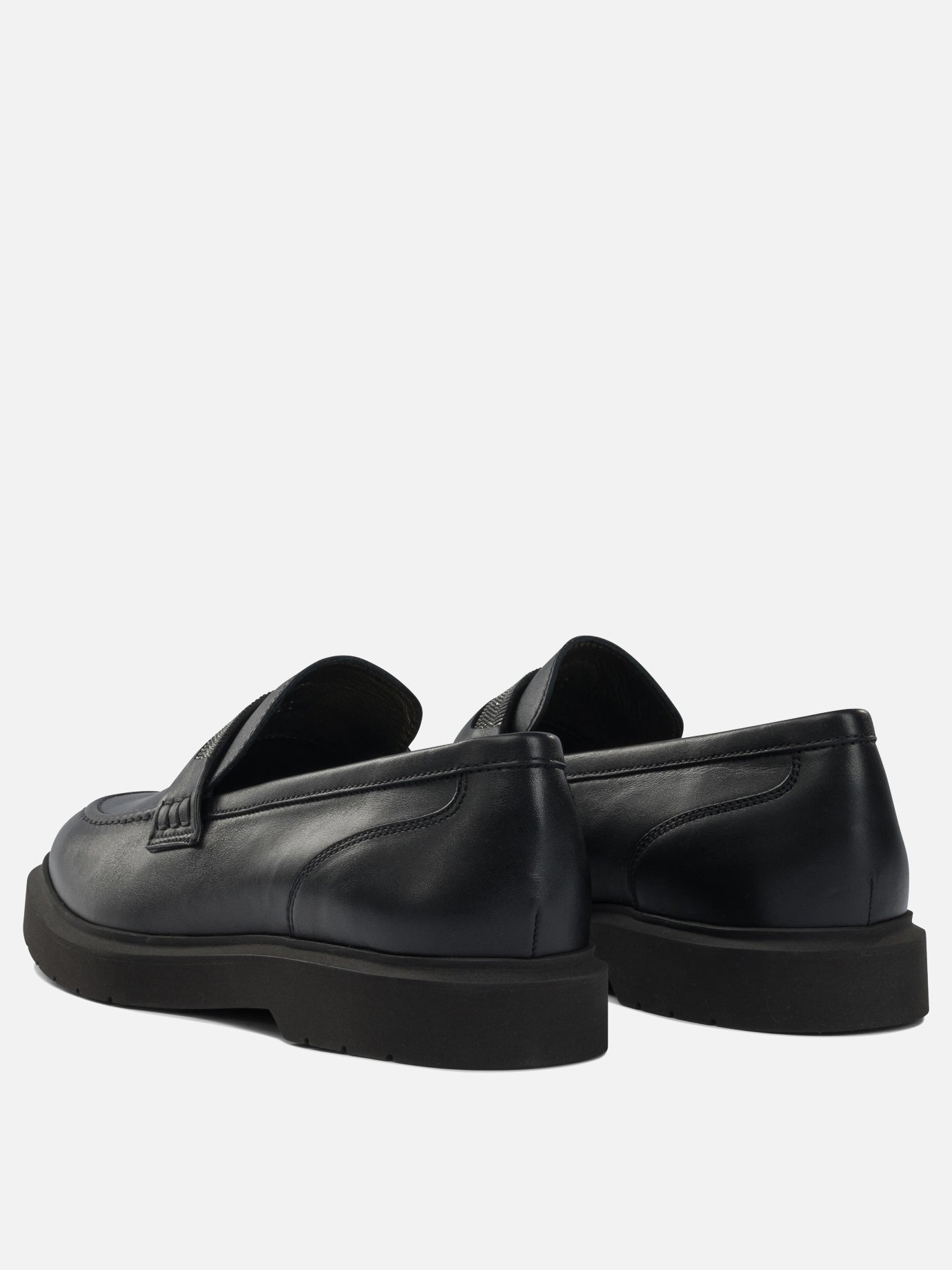 Mocassini 100% leather - 100% leather  Nero - Brunello Cucinelli Donna | PDP | VIETTI Online Store | Zoom-Modal_4
