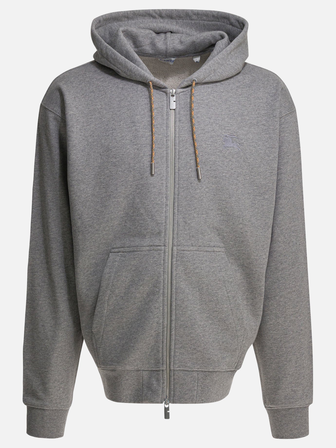 Full zip sweatshirts Solid colour  Grey - Burberry Men | PDP | VIETTI Online Store | Zoom-Modal
