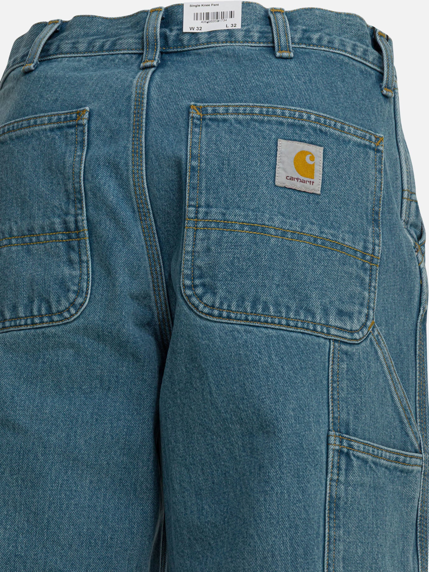 Wide-leg jeans 100% cotton  Blue - Carhartt WIP Men | PDP | VIETTI Online Store | thumbnail_4
