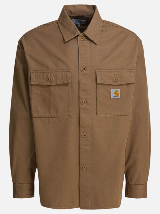Overshirt jackets Solid colour  Beige - Carhartt WIP Men | PLP | VIETTI Online Store 

