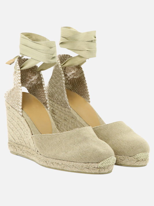 Heeled espadrilles 100% cotton - 100% rubber  Beige - Castañer Women | PLP | VIETTI Online Store | 2
