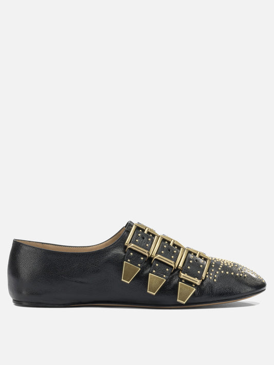 Low top sneakers 100% lamb leather - 100% buffalo leather  Black - Chloé Women | PDP | VIETTI Online Store 
