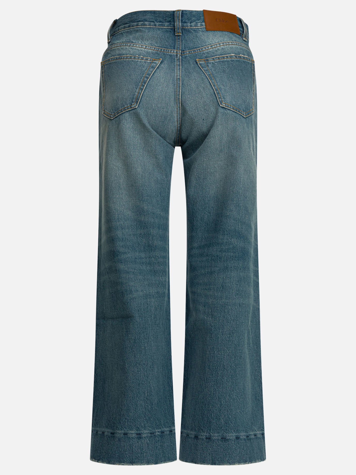 Wide-leg jeans Solid colour  Blue - Chloé Women | PDP | VIETTI Online Store | Zoom-Modal_2
