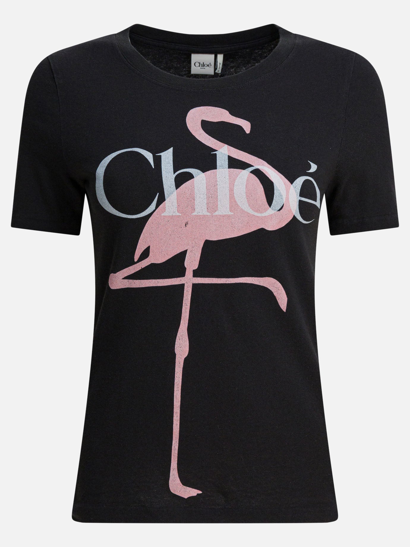 Crewneck t-shirts Logo  Black - Chloé Women | PDP | VIETTI Online Store | Zoom-Modal
