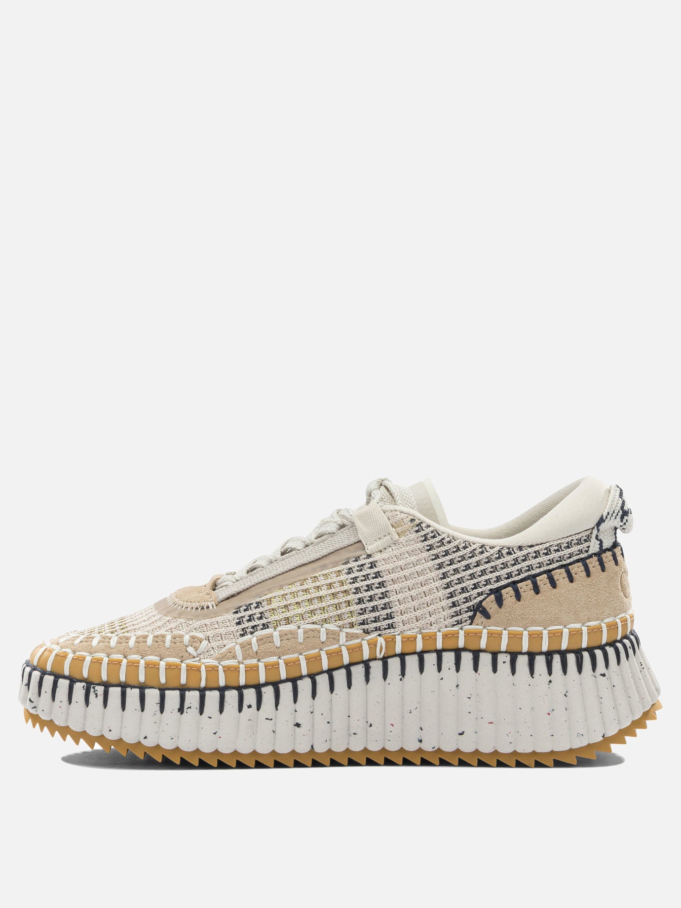 Sneaker basse 100% polyester - 100% calf leather  Beige - Chloé Donna | PDP | VIETTI Online Store | Zoom-Modal_3

