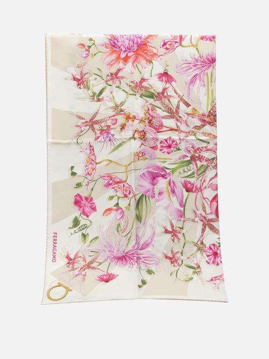 Classic scarves 0789918  White - Ferragamo Women | PDP | VIETTI Online Store 
