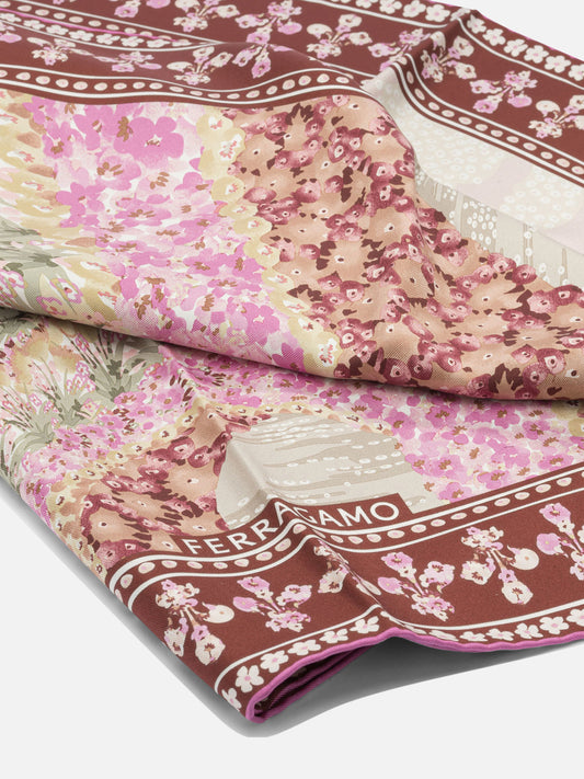 Silk scarves 0789938  Bordeaux - Ferragamo Women | PLP | VIETTI Online Store | 2
