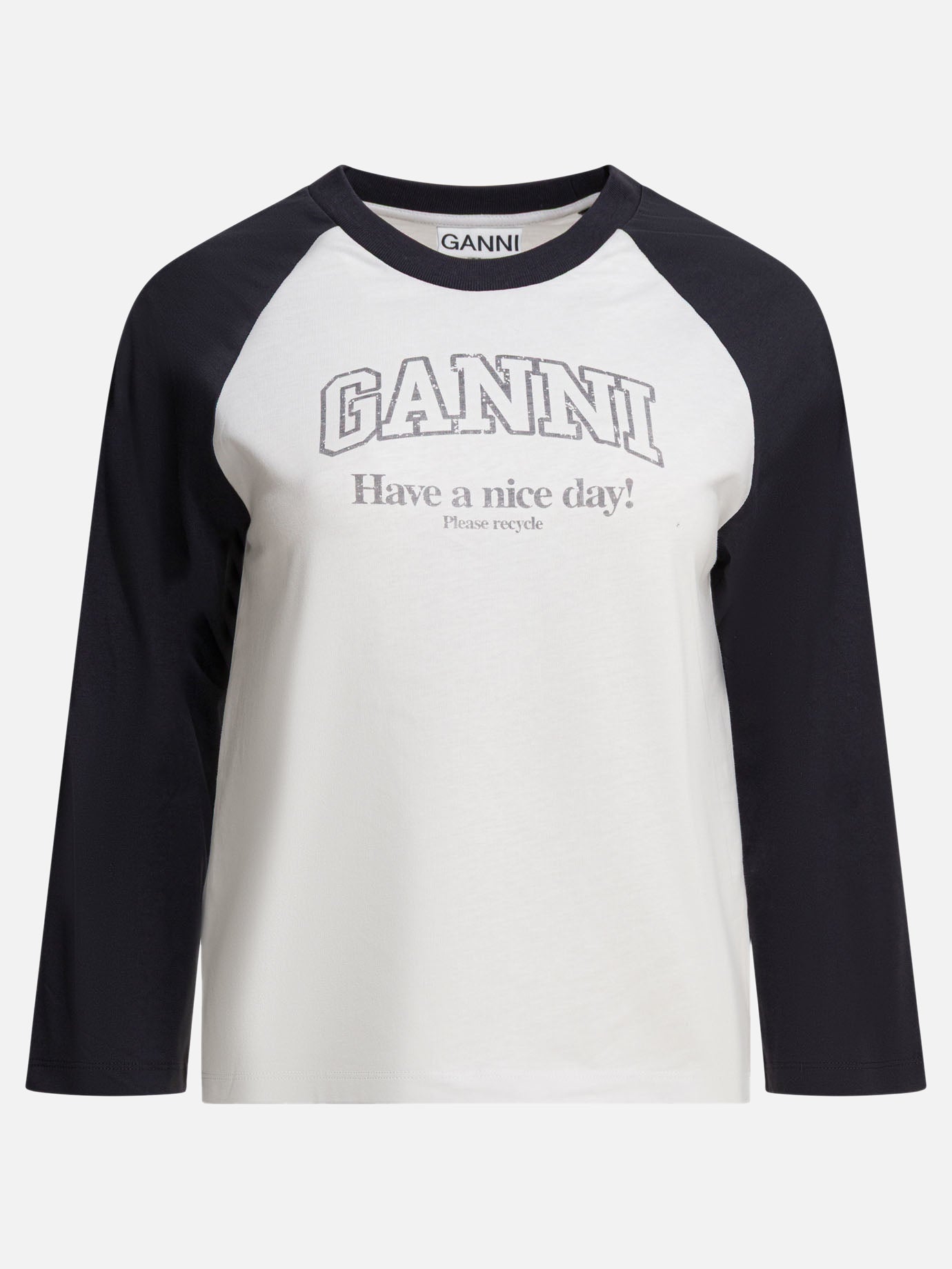 Crewneck t-shirts Graphics  White - Ganni Women | PDP | VIETTI Online Store | Zoom-Modal
