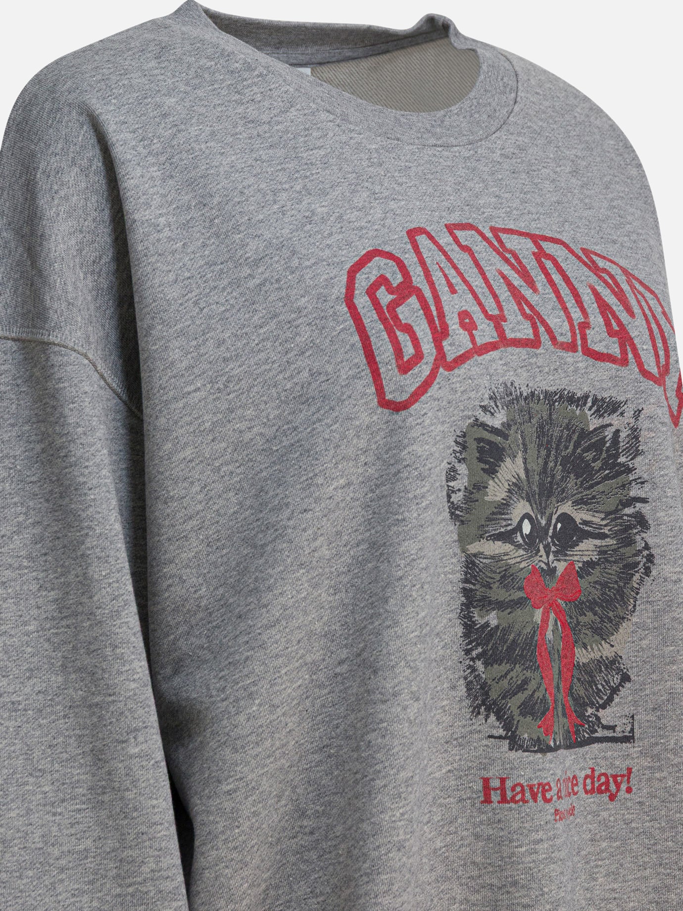 Crewnecks Logo  Grey - Ganni Women | PDP | VIETTI Online Store | Zoom-Modal_4
