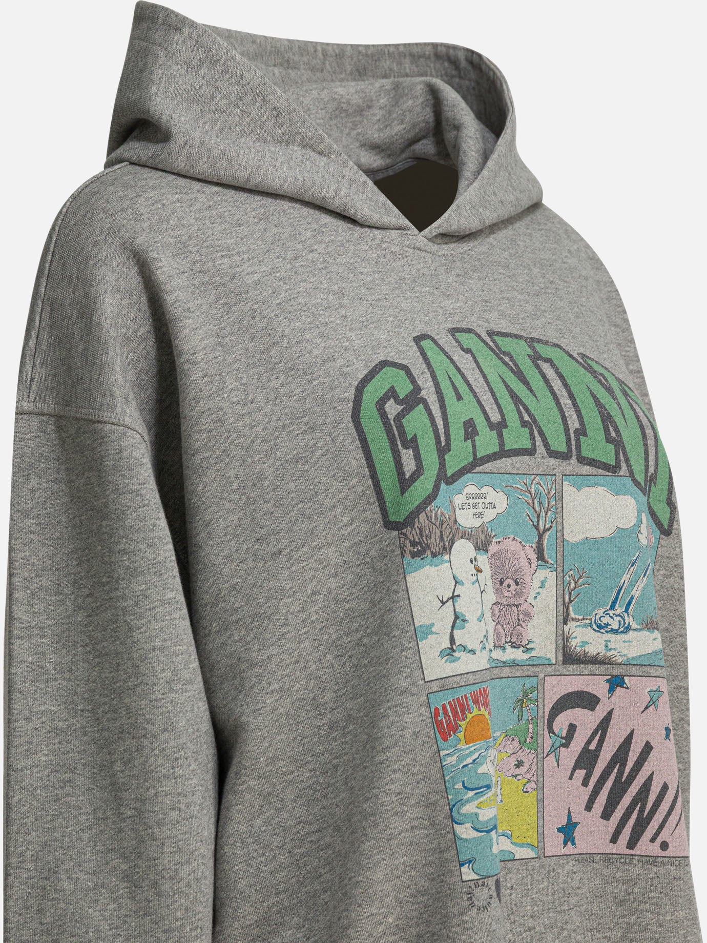 Hoodies Graphics  Grey - Ganni Women | PDP | VIETTI Online Store | Zoom-Modal_4
