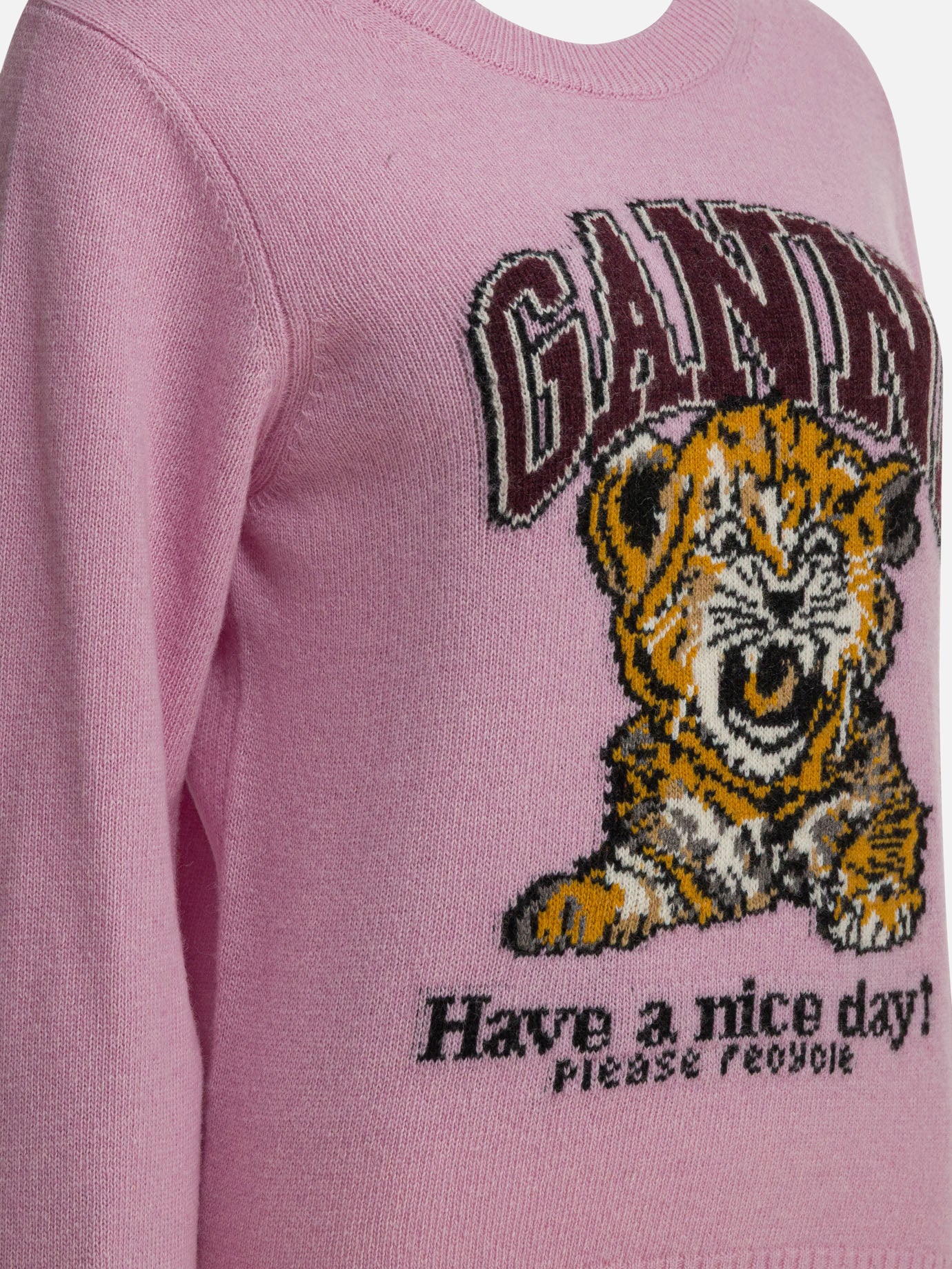 Crewneck sweaters Graphics  Pink - Ganni Women | PDP | VIETTI Online Store | Zoom-Modal_4
