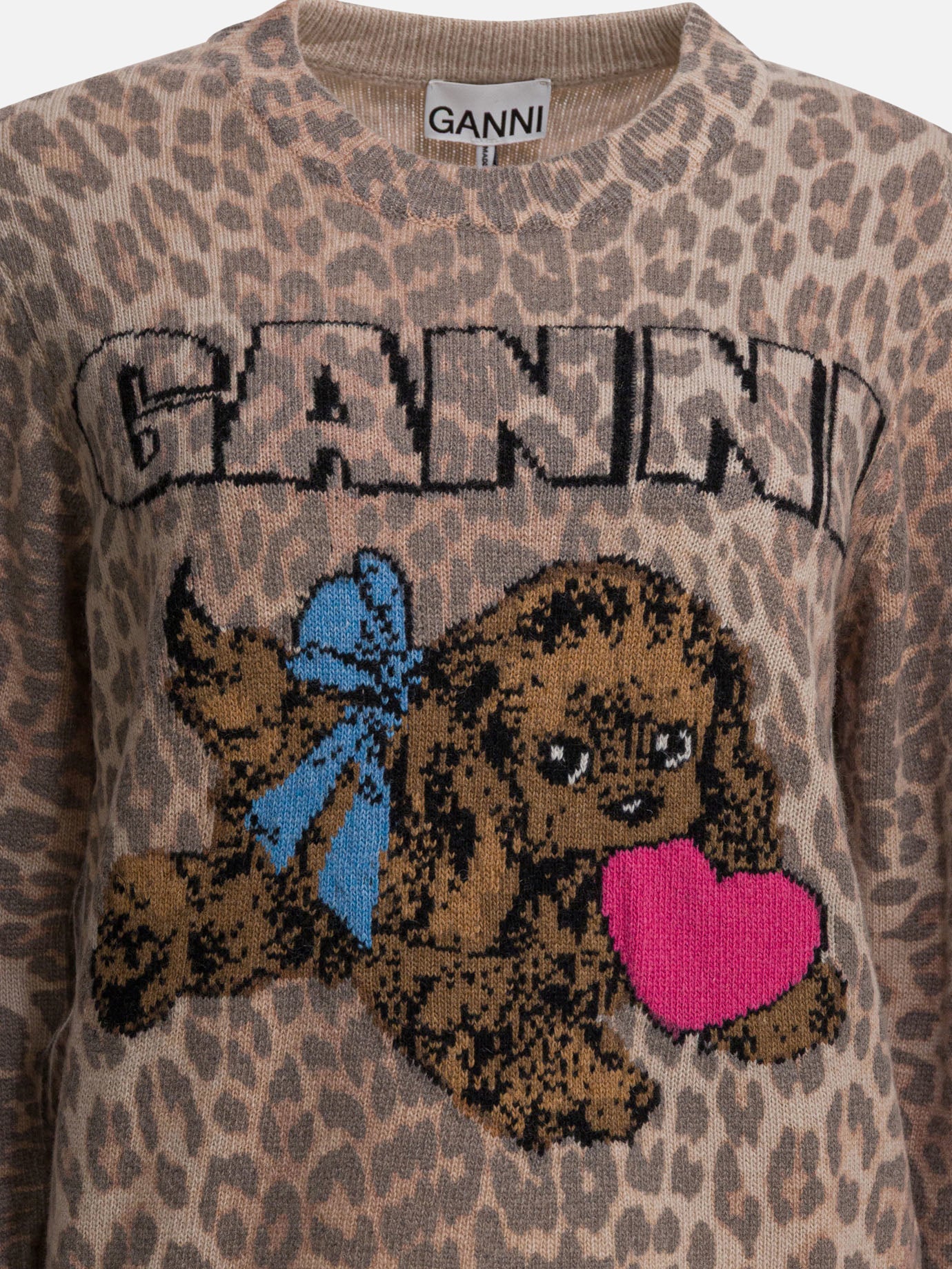 Crewneck sweaters Graphics  Brown - Ganni Women | PDP | VIETTI Online Store | thumbnail_3