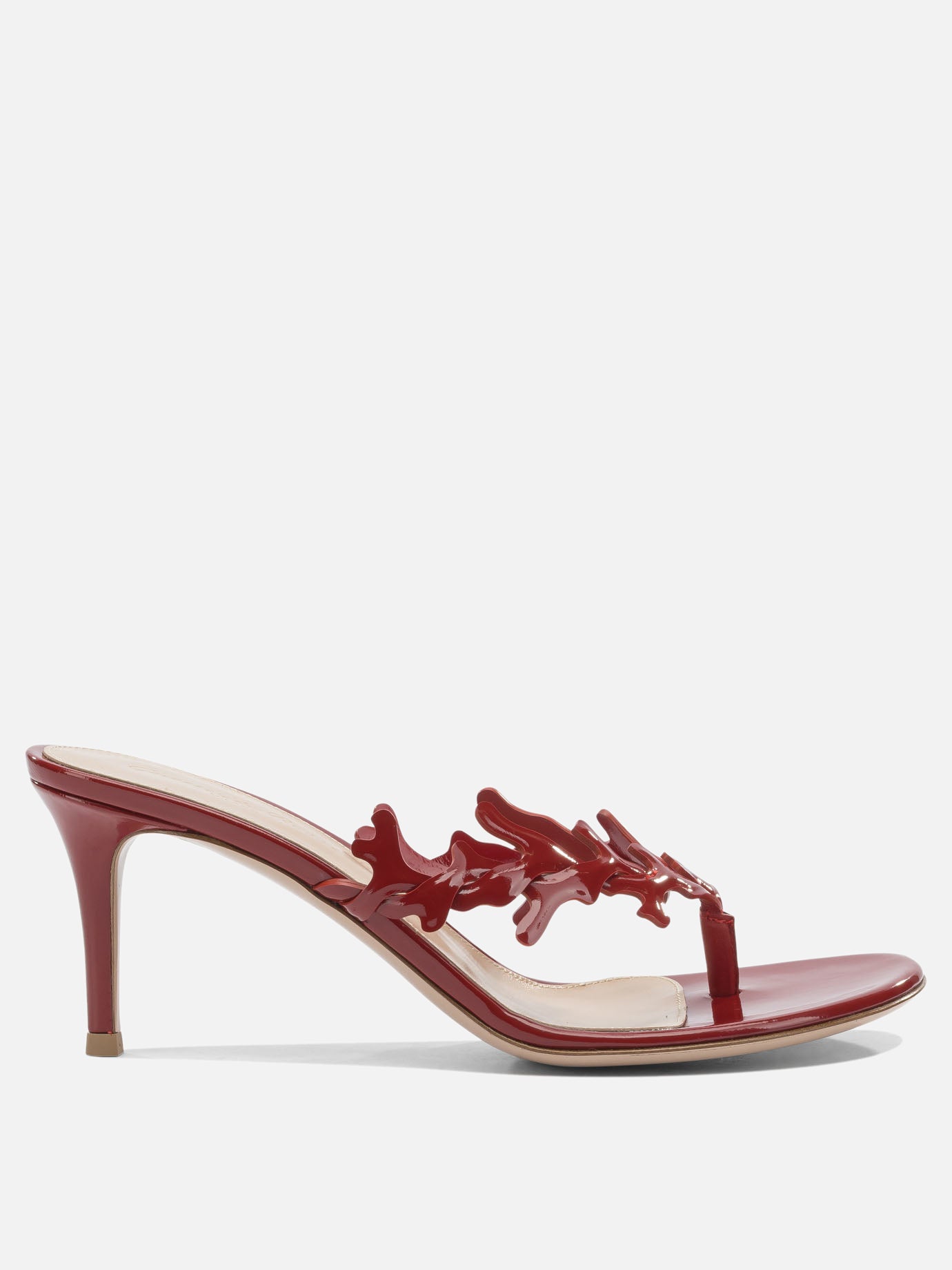 Mules 100% leather - 100% leather  Red - Gianvito Rossi Women | PDP | VIETTI Online Store | thumbnail