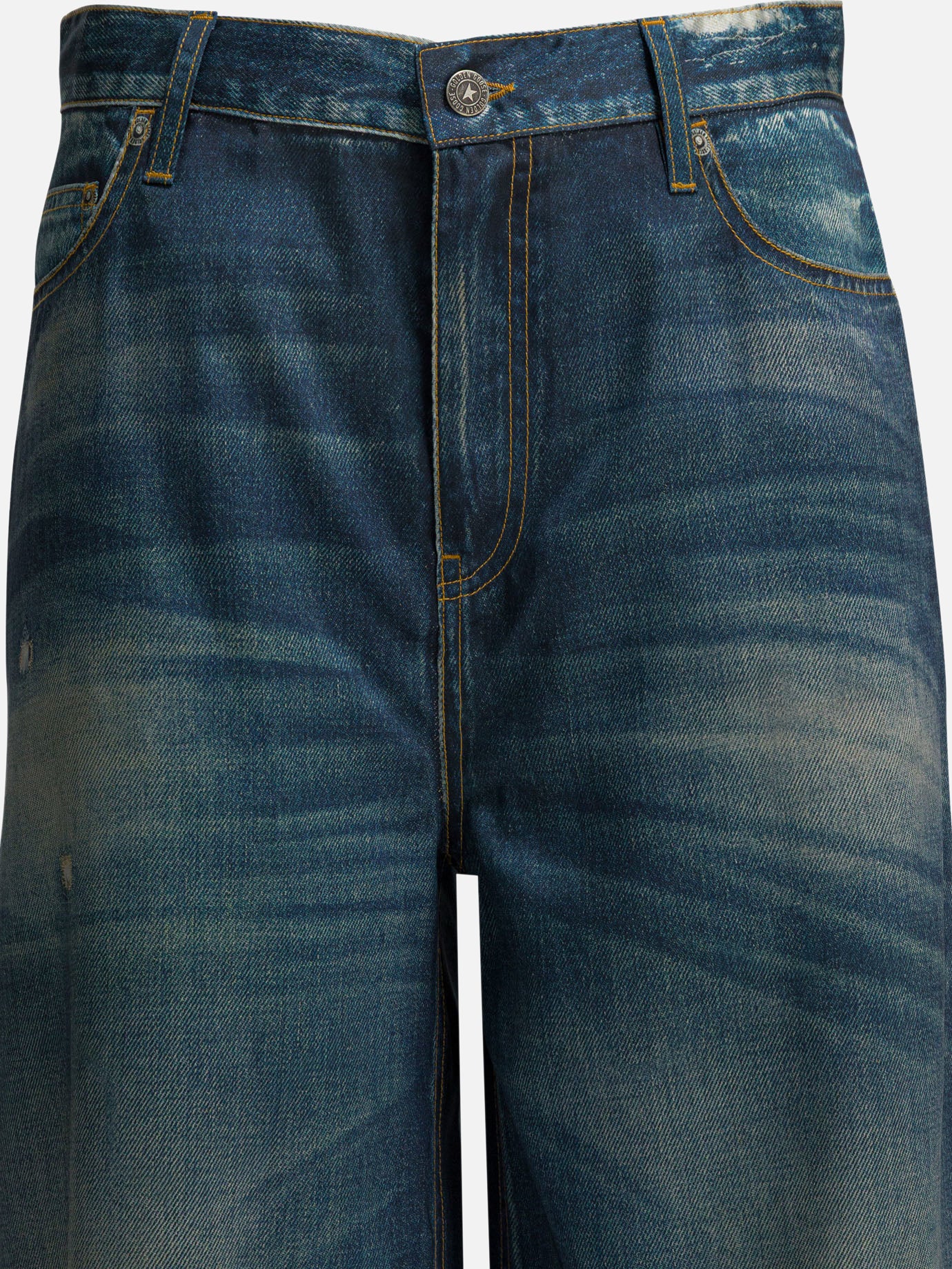 Straight-leg jeans Solid colour  Blue - Golden Goose Women | PDP | VIETTI Online Store | thumbnail_3
