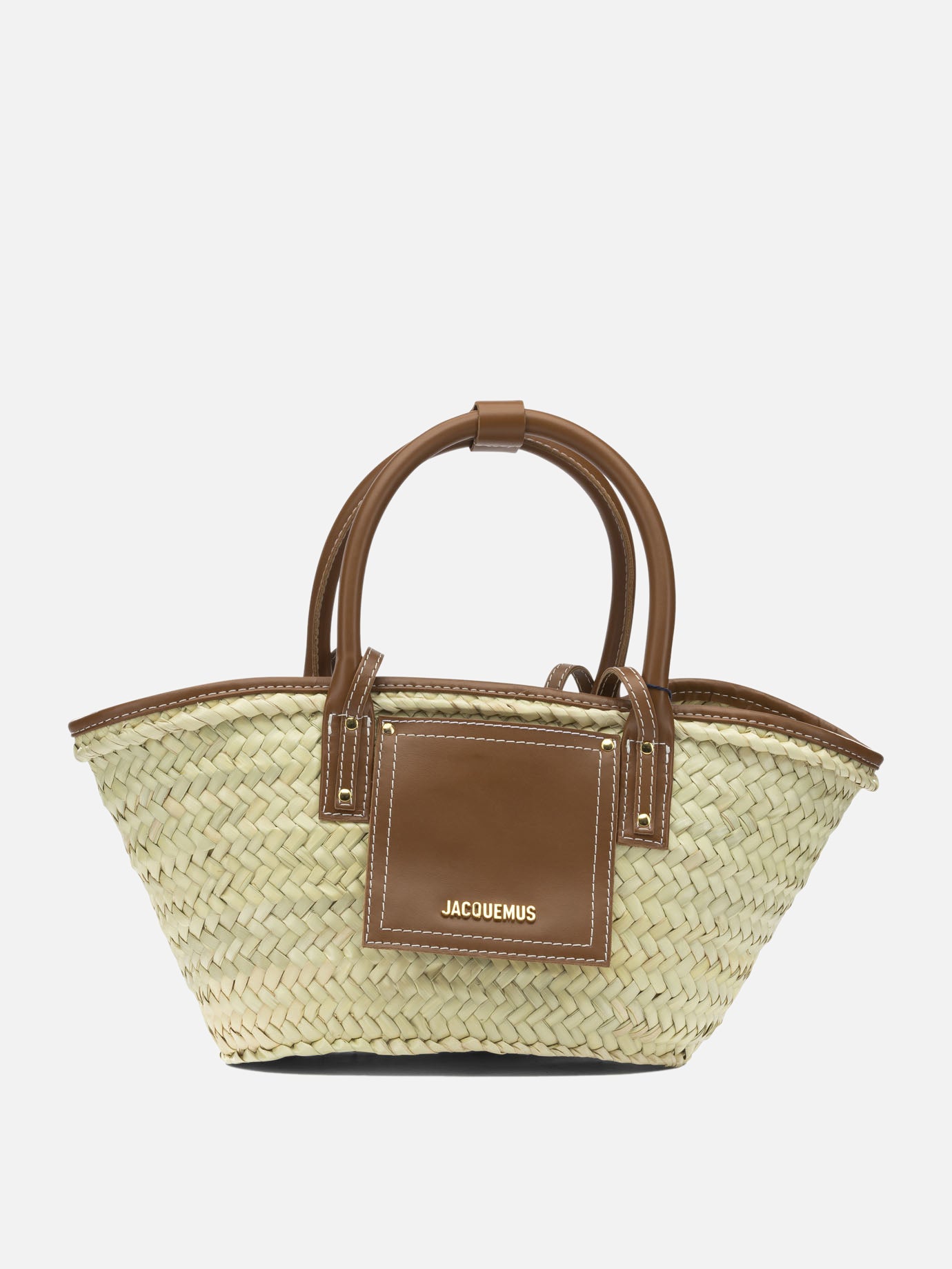 Medium bags 100% palm leaves - 100% leather  Beige - Jacquemus Women | PDP | VIETTI Online Store | thumbnail