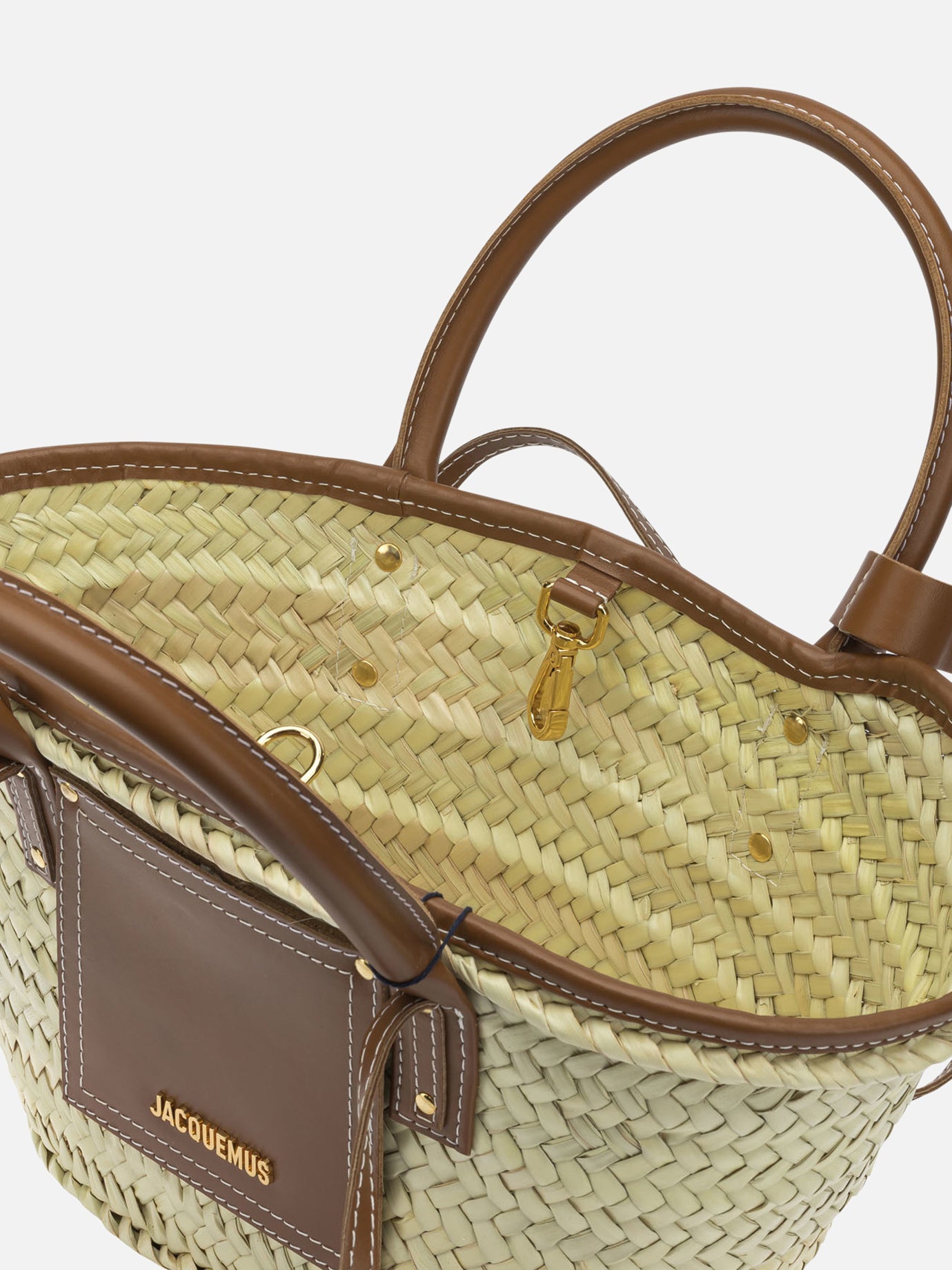 Medium bags 100% palm leaves - 100% leather  Beige - Jacquemus Women | PDP | VIETTI Online Store | thumbnail_5