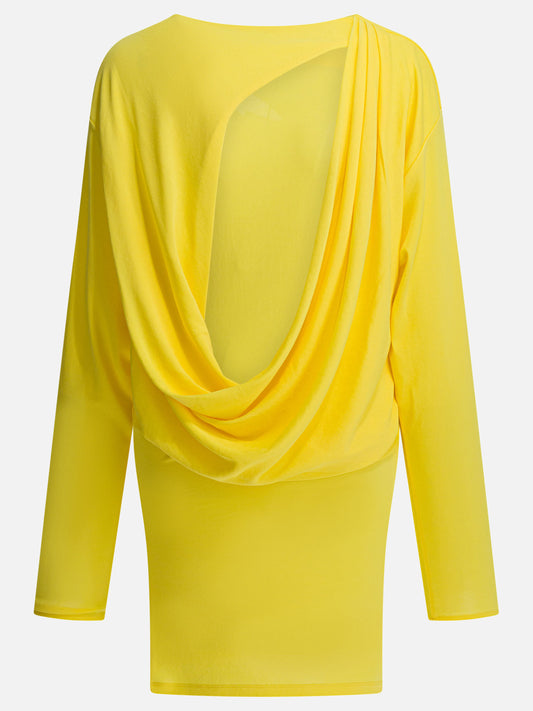 Mini dresses Solid colour  Yellow - Jacquemus Women | PDP | VIETTI Online Store | 2
