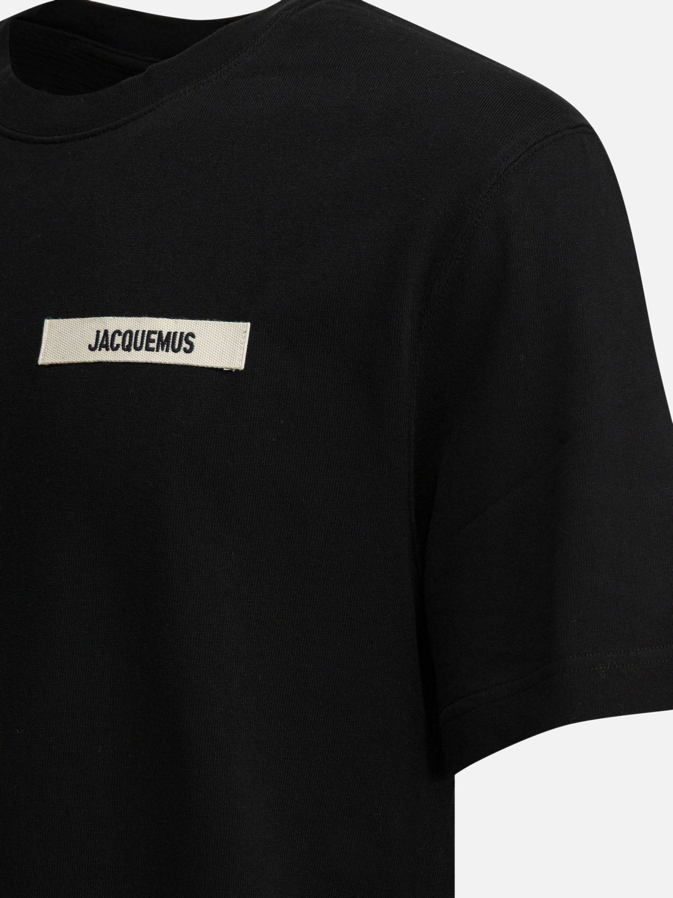 T-shirt girocollo Logo  Nero - Jacquemus Uomo | PDP | VIETTI Online Store | thumbnail_4