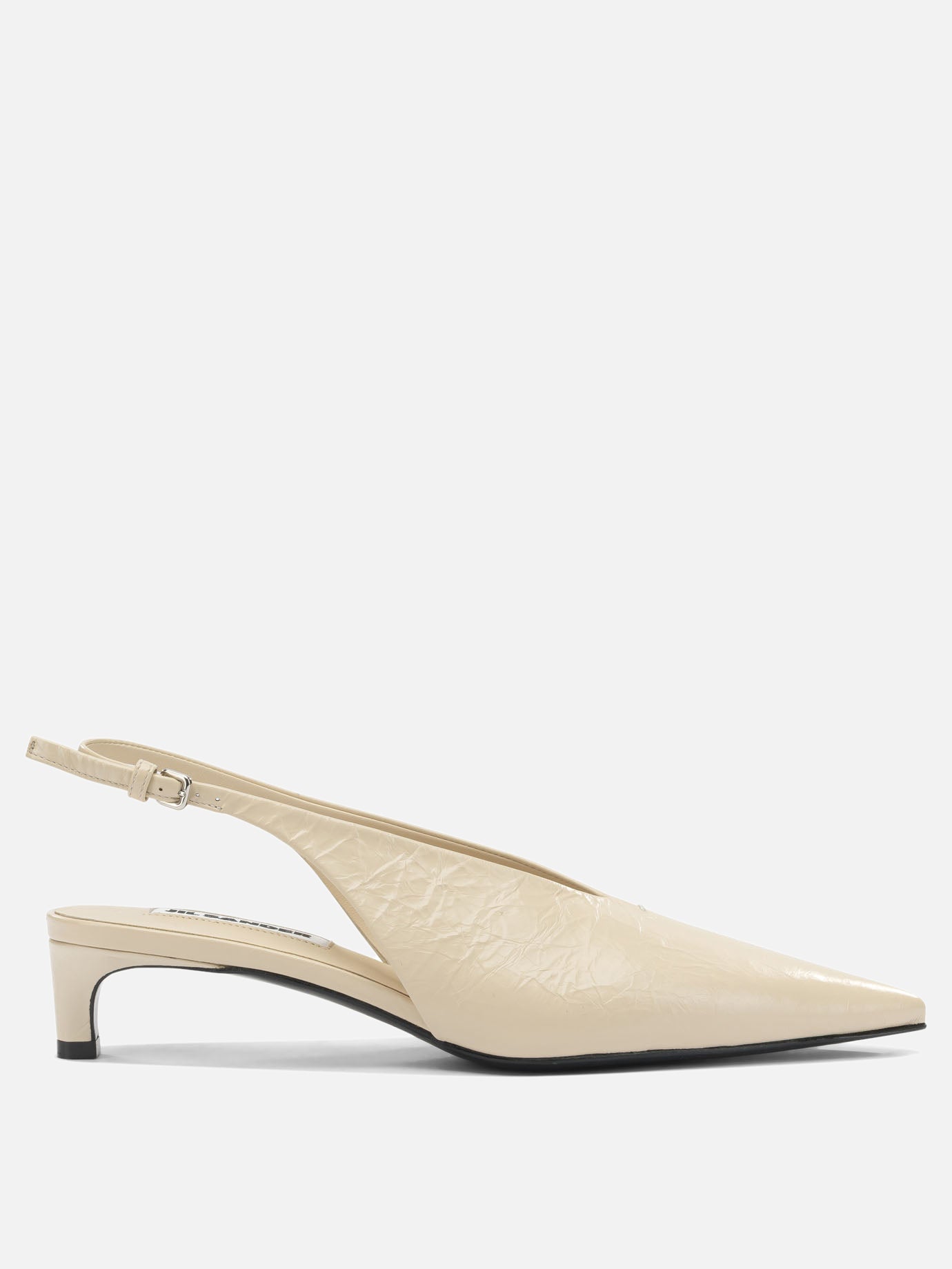 Slingback 100% calf leather - 100% calf leather  Beige - Jil Sander Donna | PDP | VIETTI Online Store | thumbnail
