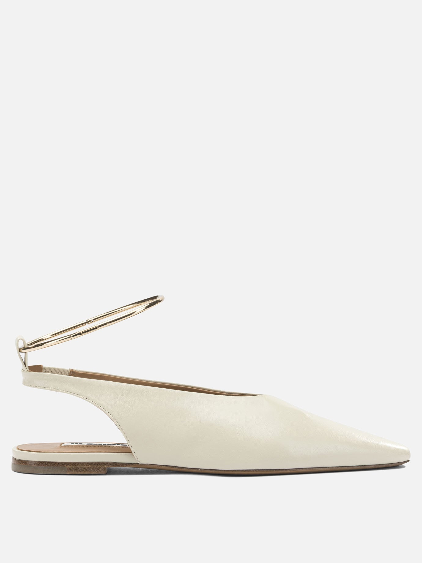 Classic ballet flats 100% goat leather - 100% calf leather  Beige - Jil Sander Women | PDP | VIETTI Online Store | Zoom-Modal
