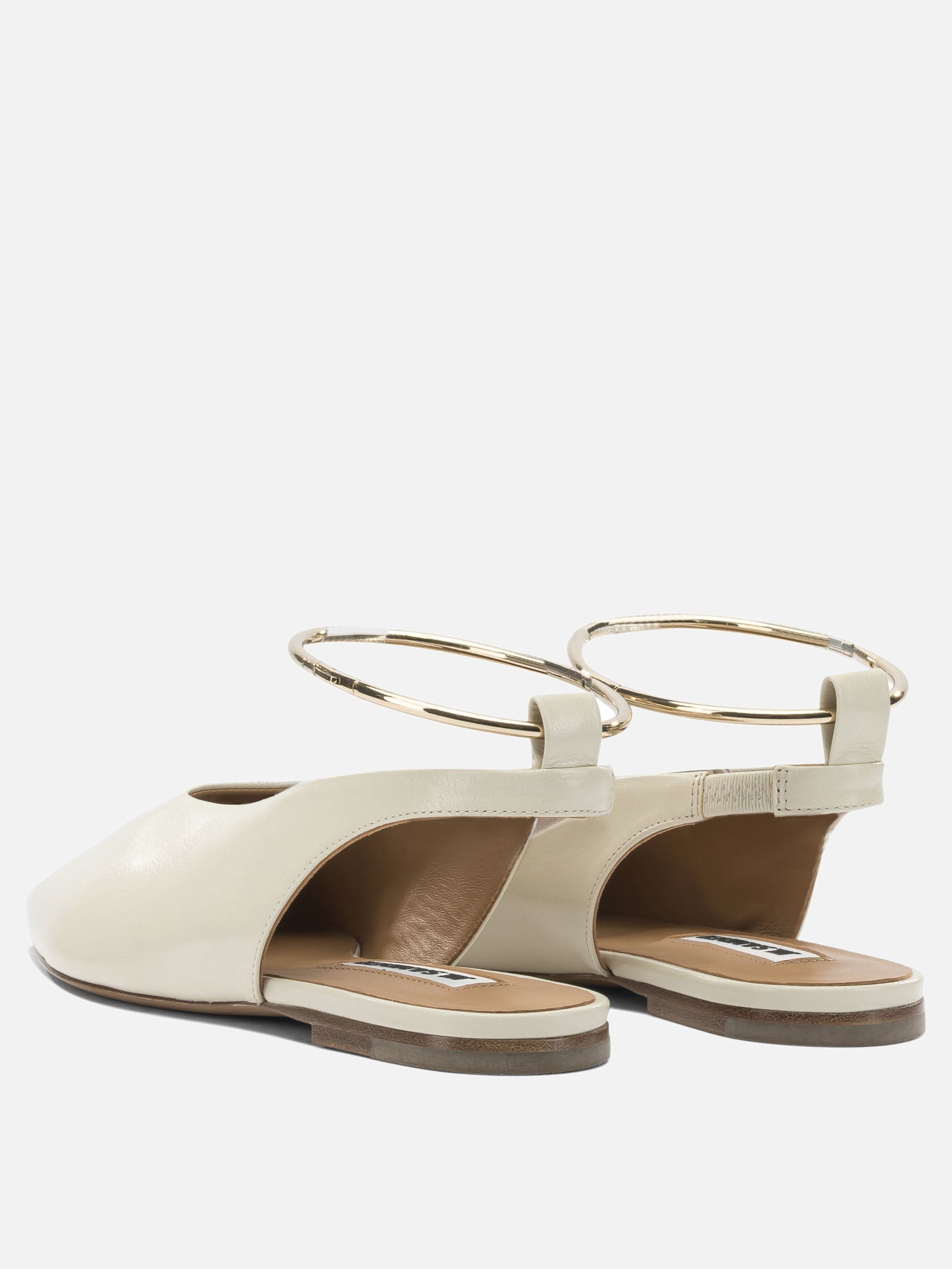 Classic ballet flats 100% goat leather - 100% calf leather  Beige - Jil Sander Women | PDP | VIETTI Online Store | thumbnail_4
