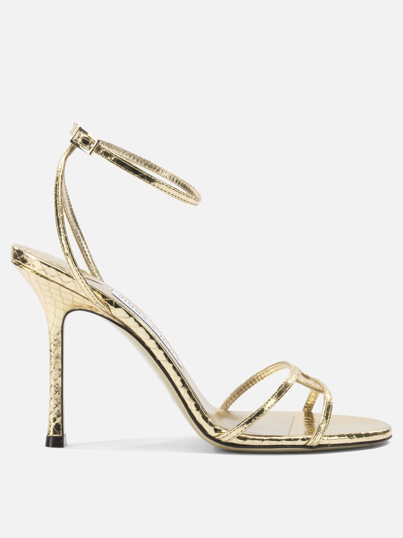 Heeled sandals 1998 LEO 100  Gold - Jimmy Choo Women | PDP | VIETTI Online Store | Zoom-Modal

