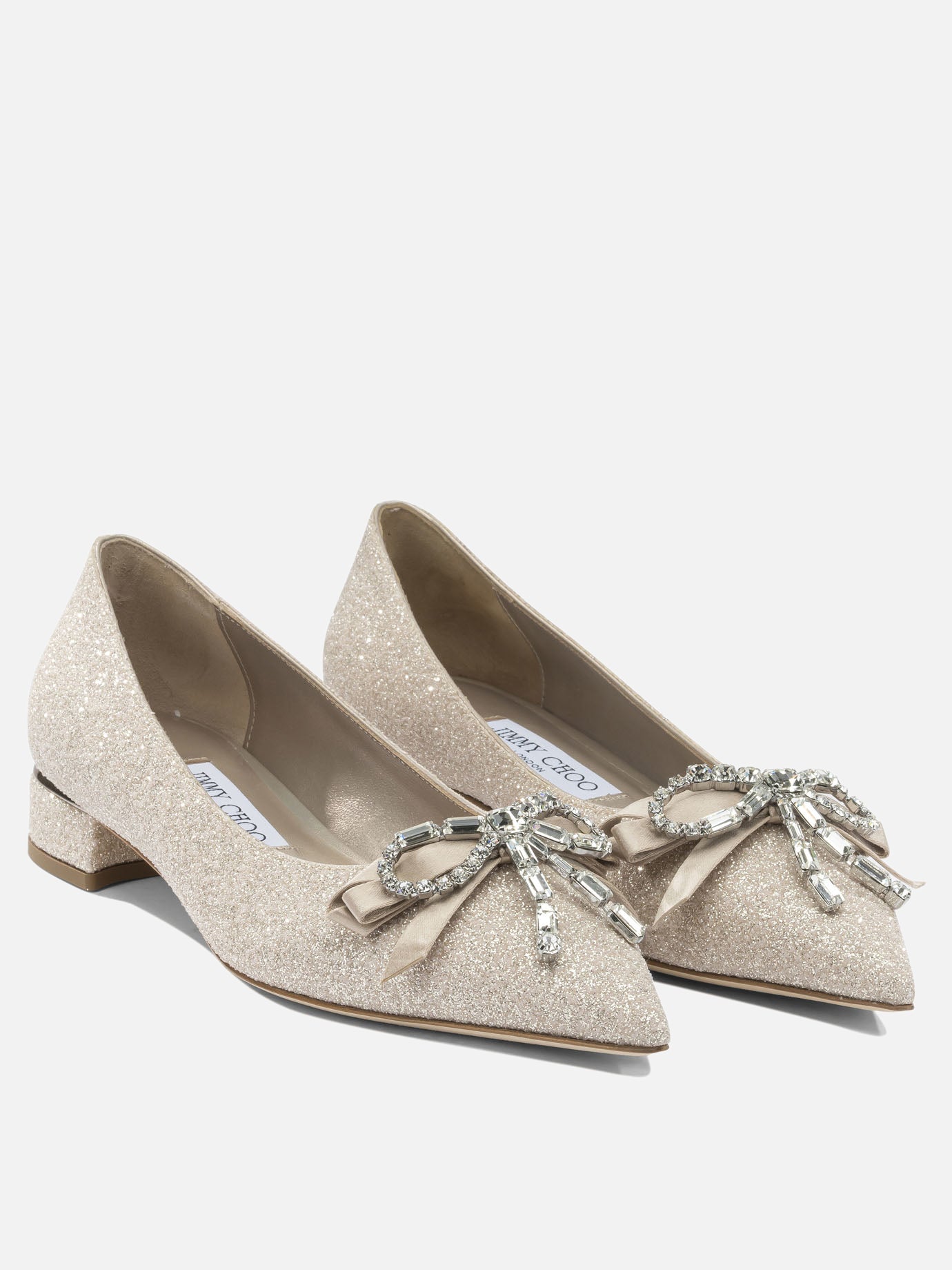 Pumps 75% textile 5% leather 5% crystal 5% salpa 5% plastic 5% metal - 80% calf 20% rubber  Gold - Jimmy Choo Women | PDP | VIETTI Online Store | thumbnail_2