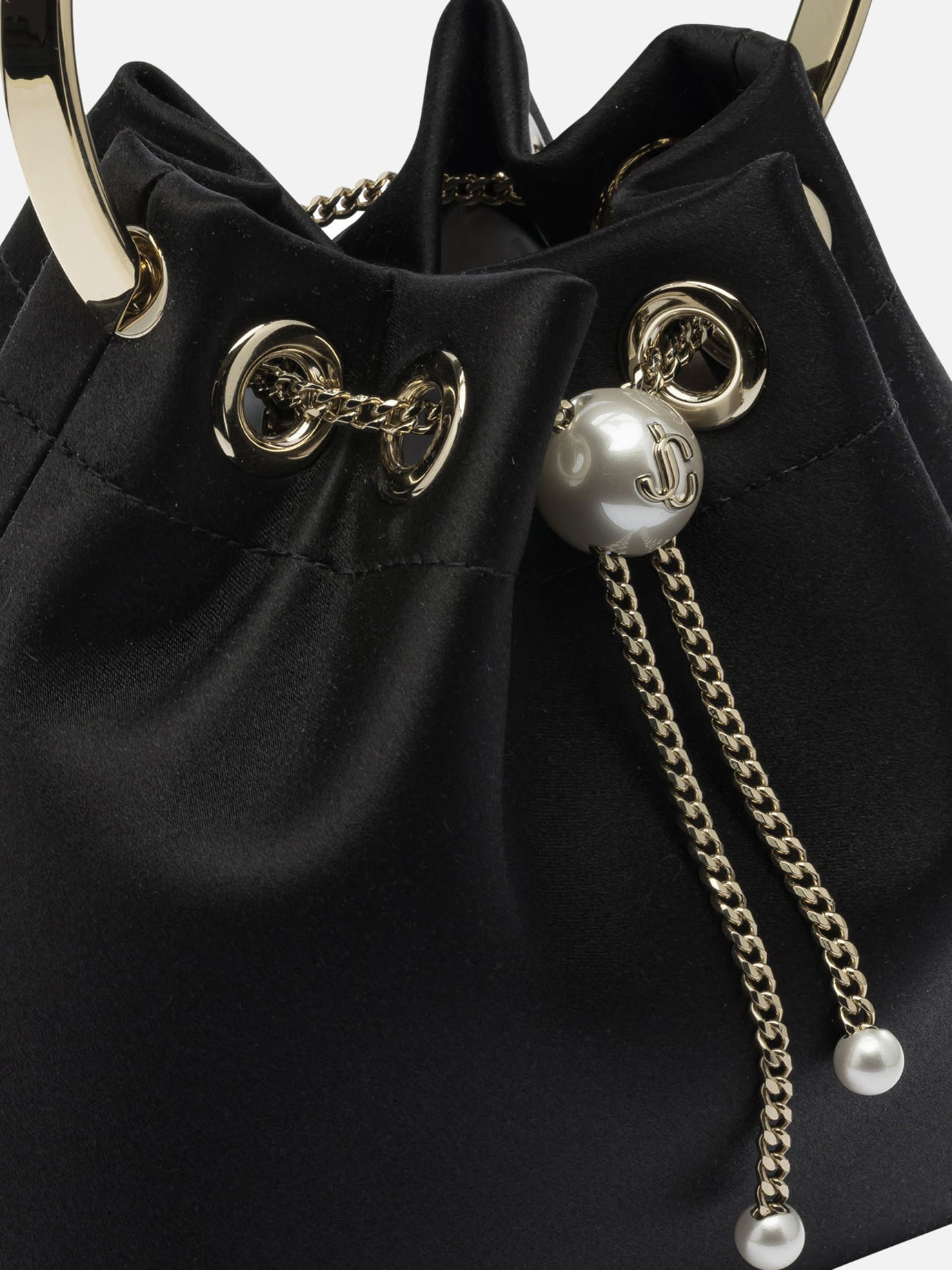 Mini bags 77% fabric 20% brass 3% acrylonitrile butadiene styrene  Black - Jimmy Choo Women | PDP | VIETTI Online Store | thumbnail_4