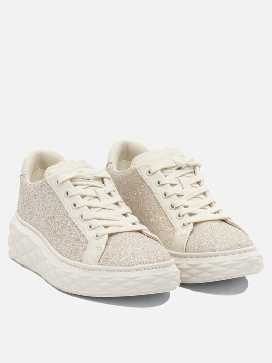 Low top sneakers 70% leather 24% textile 5% metal 1% rubber - 100% rubber  Gold - Jimmy Choo Women | PDP | VIETTI Online Store | 2
