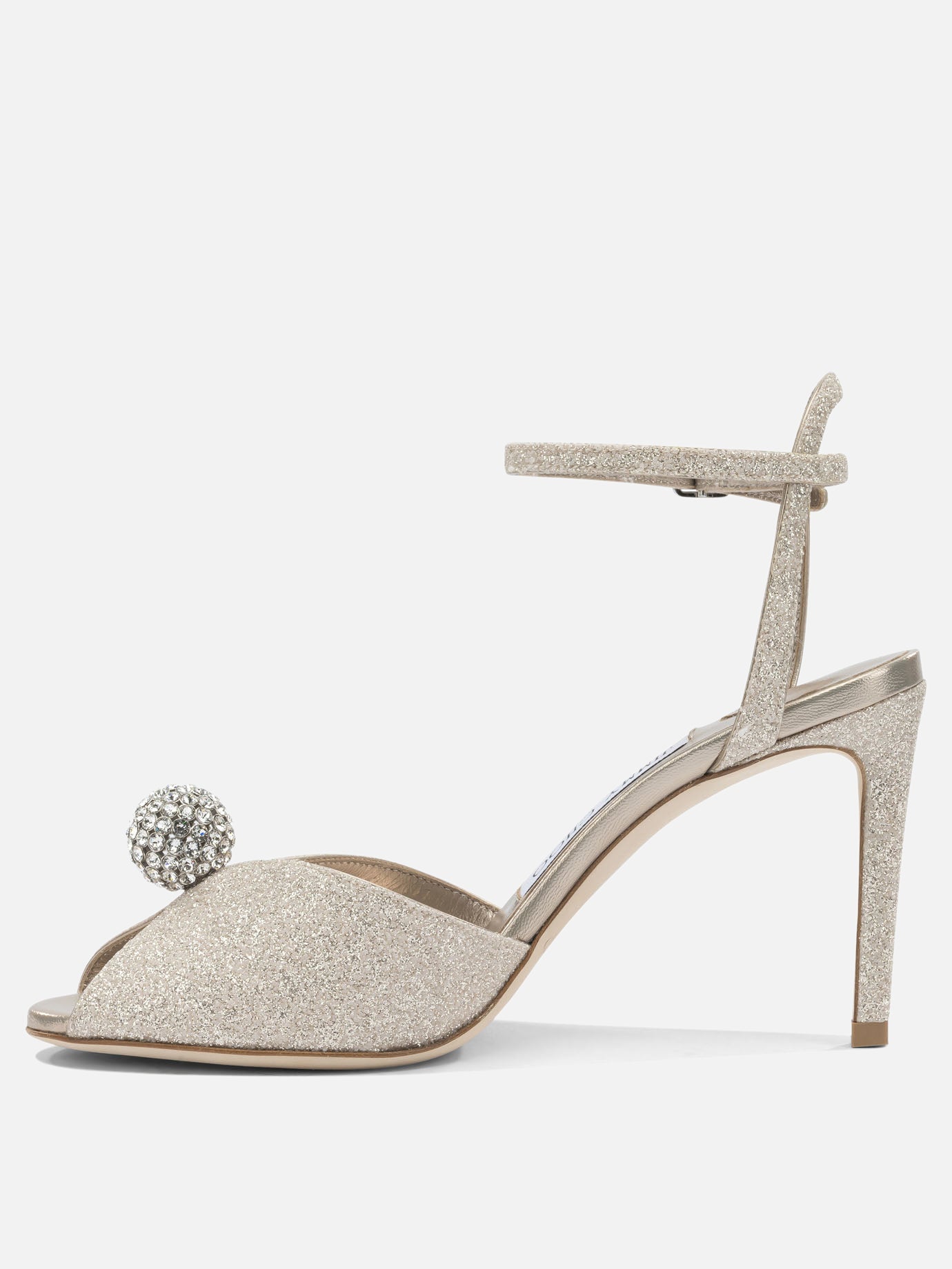 Sandali con tacco 59% textile 15% leather 8% crystal 8% metal 5% plastic 5% salpa - 100% calf  Oro - Jimmy Choo Donna | PDP | VIETTI Online Store | thumbnail_3