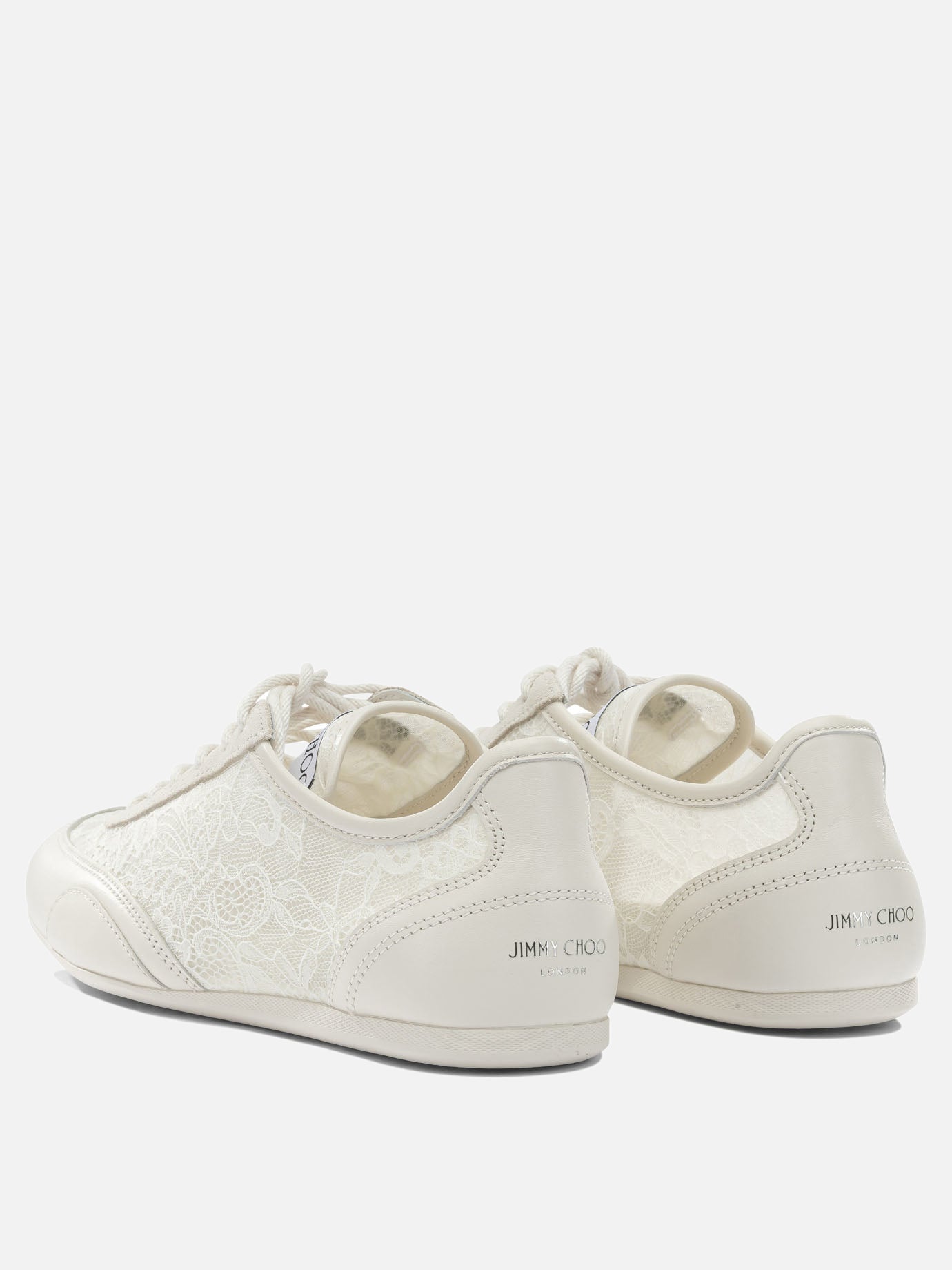 Low top sneakers 50% textile 44% leather 5% metal 1% rubber - 100% rubber  White - Jimmy Choo Women | PDP | VIETTI Online Store | Zoom-Modal_4
