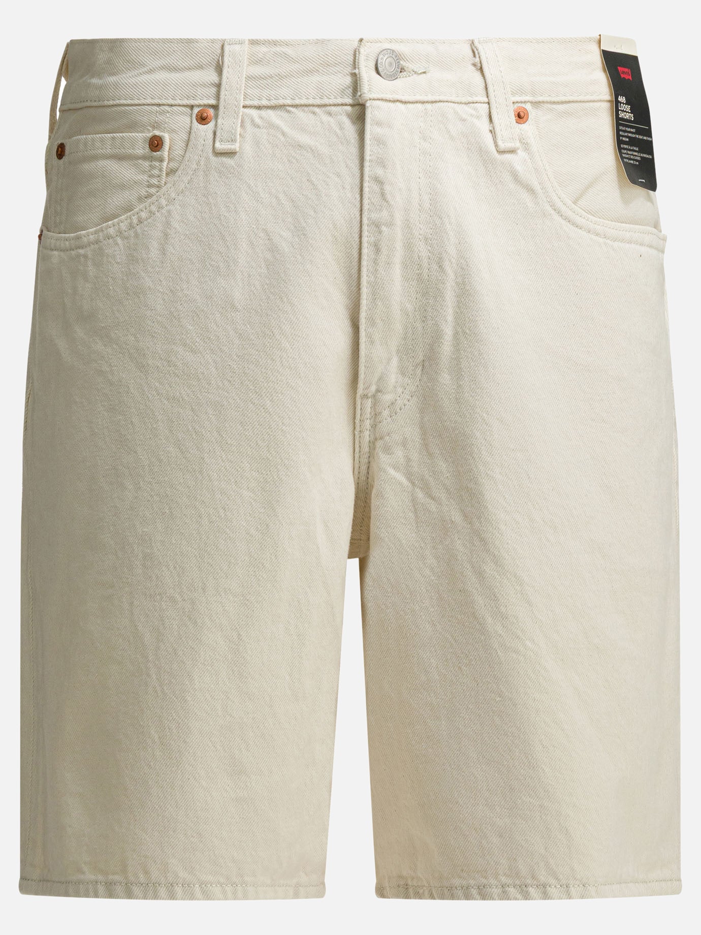 Five pockets shorts 100% cotton  White - Levi's Men | PDP | VIETTI Online Store | Zoom-Modal
