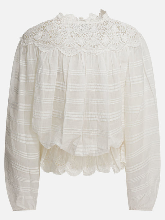 Blouses Solid colour  White - Marant Étoile Women | VIETTI Online Store | 2
