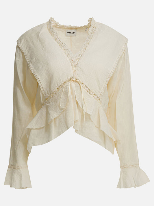 Casual shirts Embroidered  Beige - Marant Étoile Women | PLP | VIETTI Online Store 
