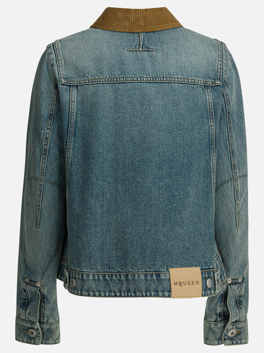 Denim jackets 100% cotton  Blue - McQueen Women | PDP | VIETTI Online Store | 2

