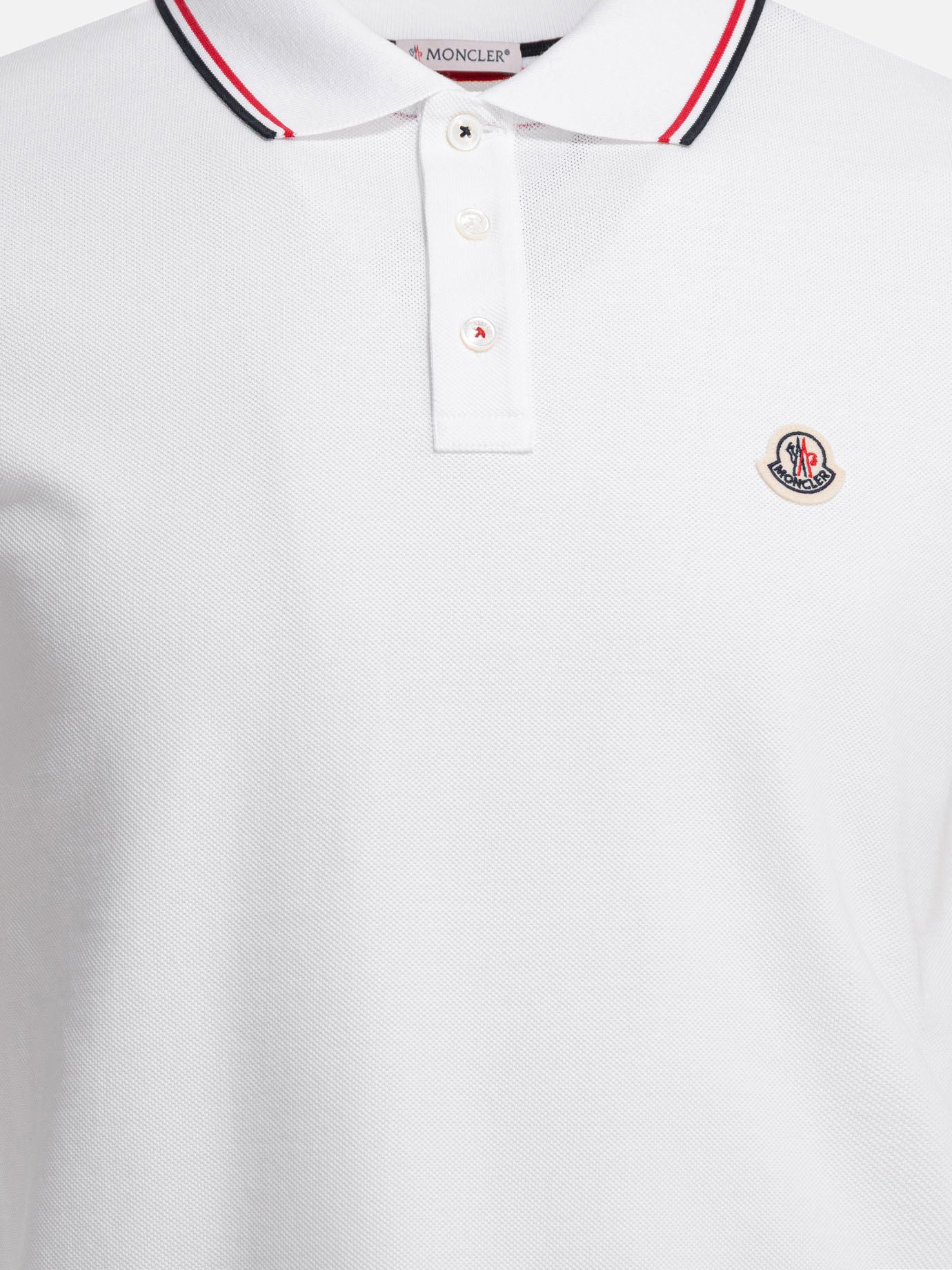 Polo shirts with buttons Logo  White - Moncler Men | PDP | VIETTI Online Store | Zoom-Modal_3
