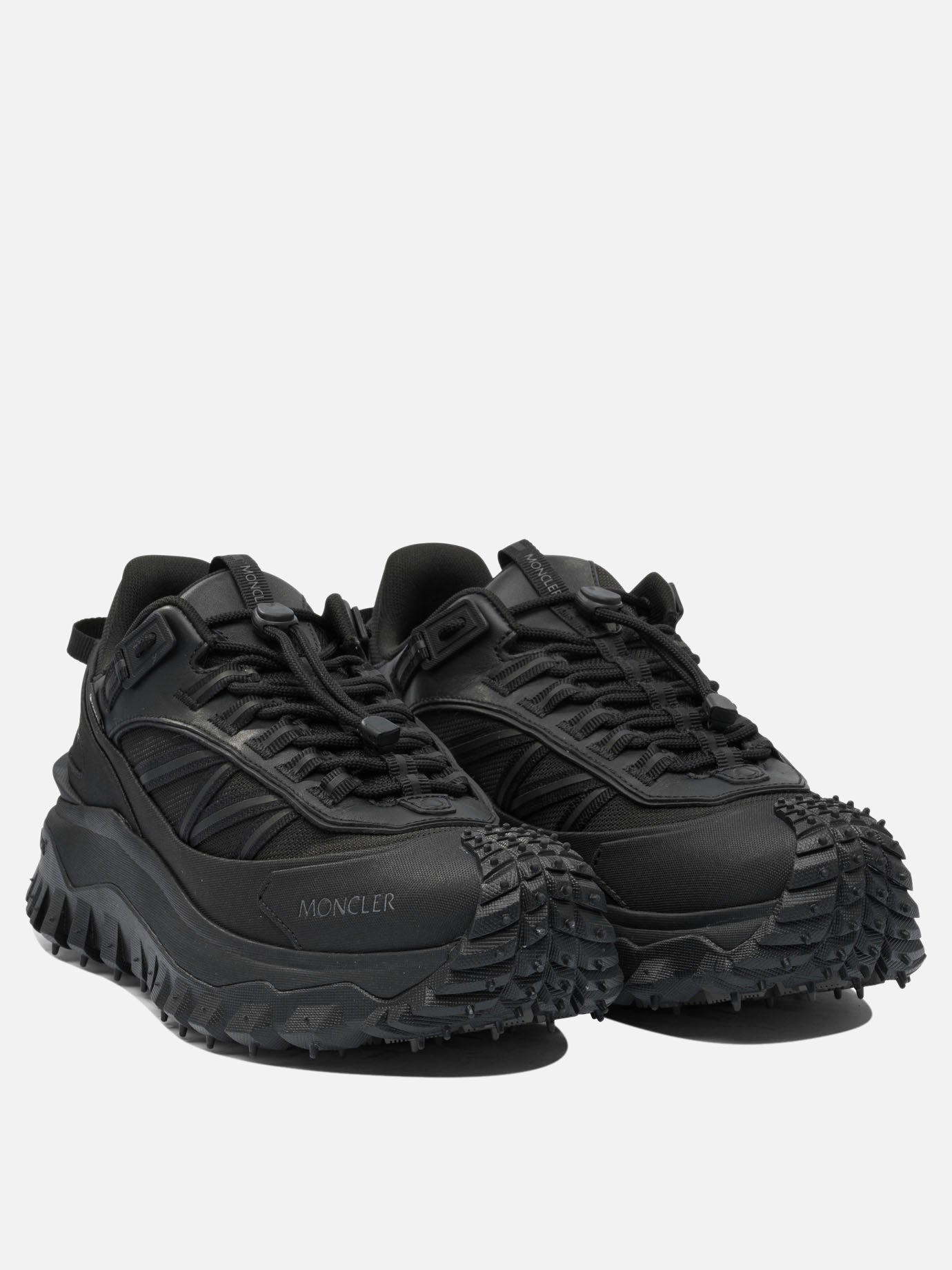 Low top sneakers 100% polyamide - 100% rubber  Black - Moncler Men | PDP | VIETTI Online Store | thumbnail_2
