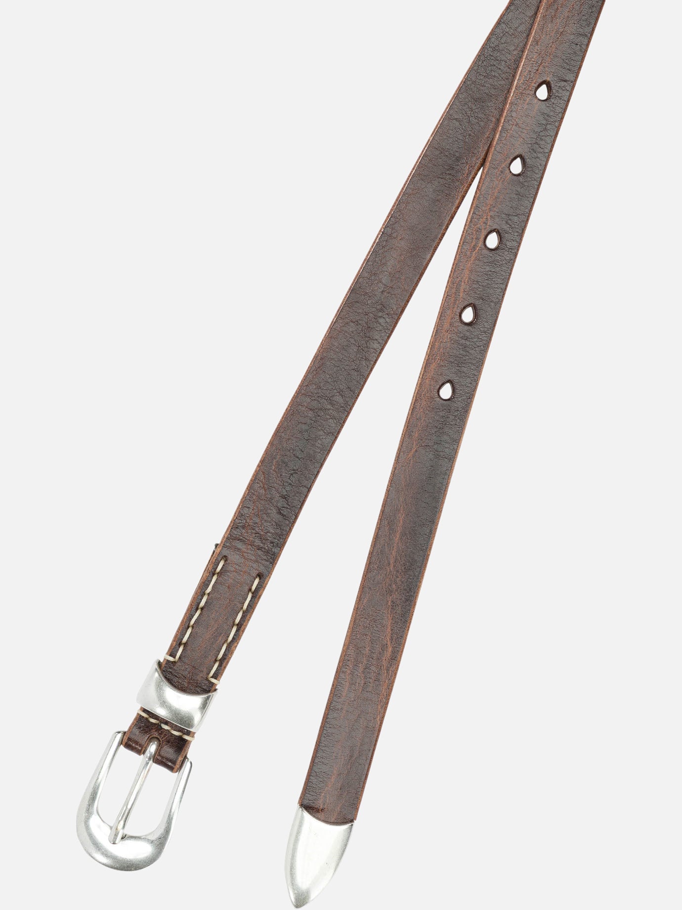 Leather belts 100% leather  Brown - Our Legacy Men | PDP | VIETTI Online Store | thumbnail_2